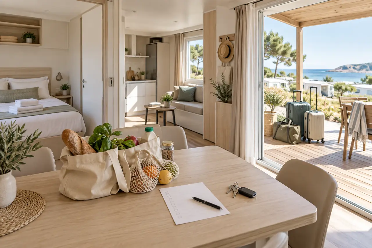 Mobil-home : les draps, les courses et les vérifications à faire avant le départ