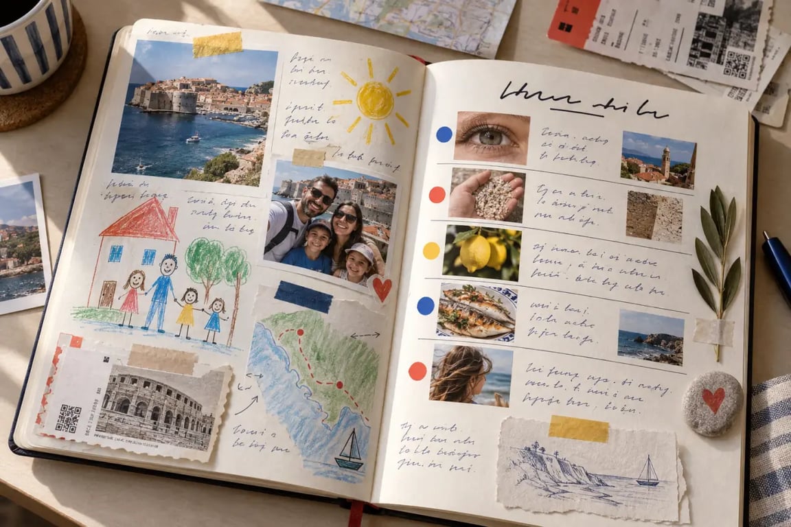 Idées inspirantes carnet de voyage exemple pour famille et enfants