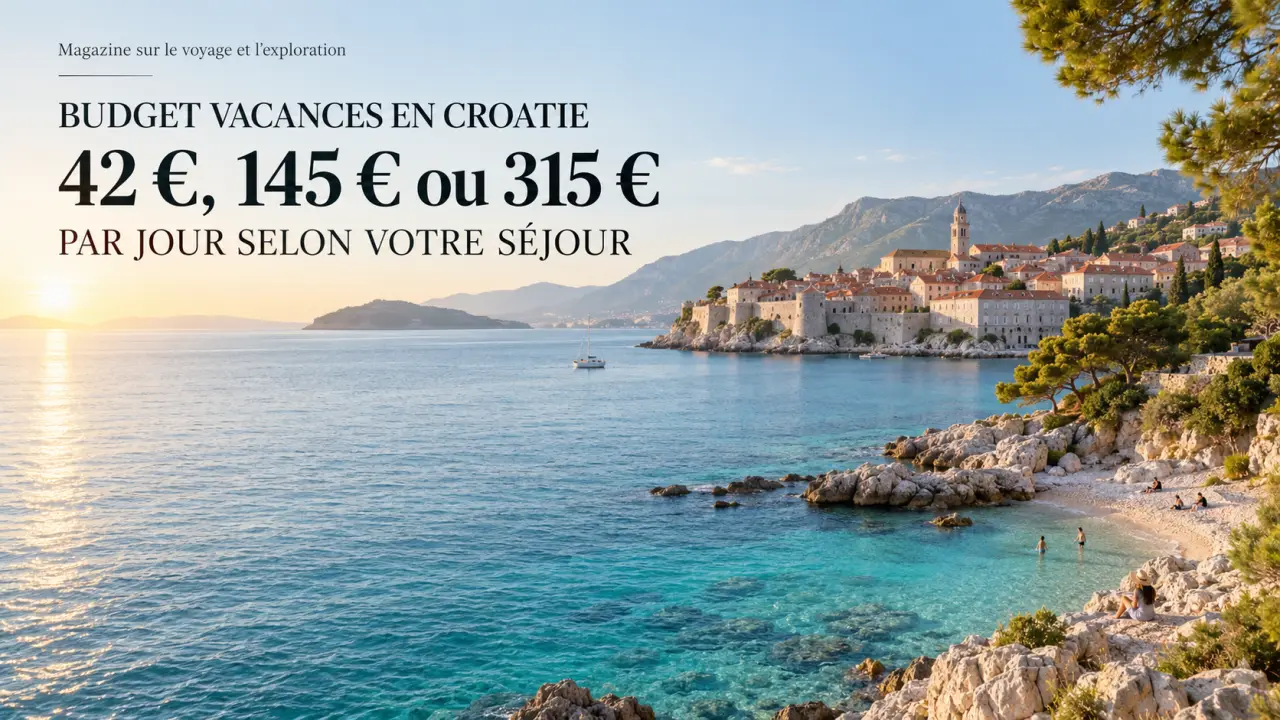 Budget vacances en Croatie : 42 €, 145 € ou 315 € par jour selon votre séjour